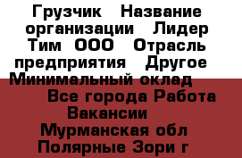 Грузчик › Название организации ­ Лидер Тим, ООО › Отрасль предприятия ­ Другое › Минимальный оклад ­ 11 000 - Все города Работа » Вакансии   . Мурманская обл.,Полярные Зори г.